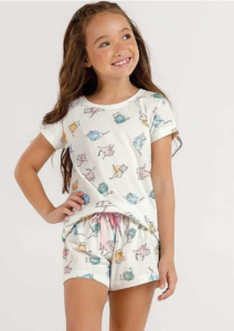 Short Doll Gatos Infantil