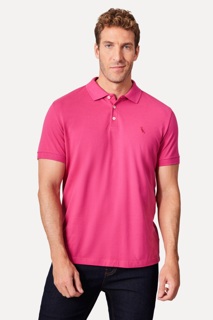Polo Piquet Classica Rosa Reserva