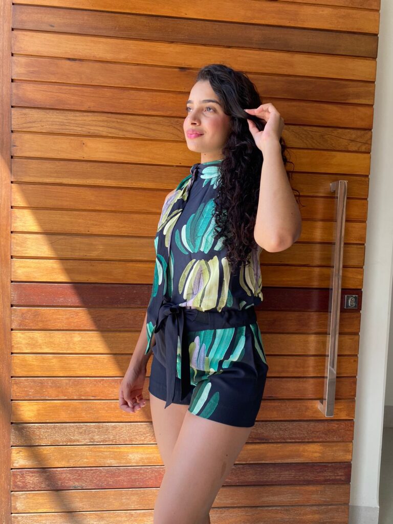 Blusa Crepe Cacto Animale